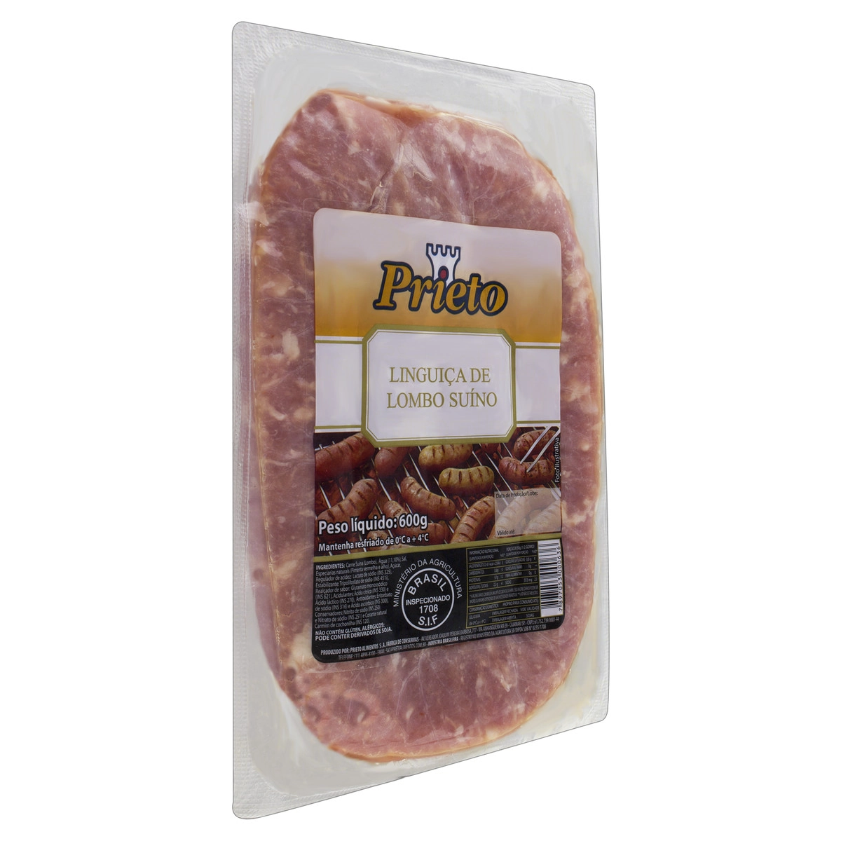 Linguiça De Lombo Suíno Prieto 600g