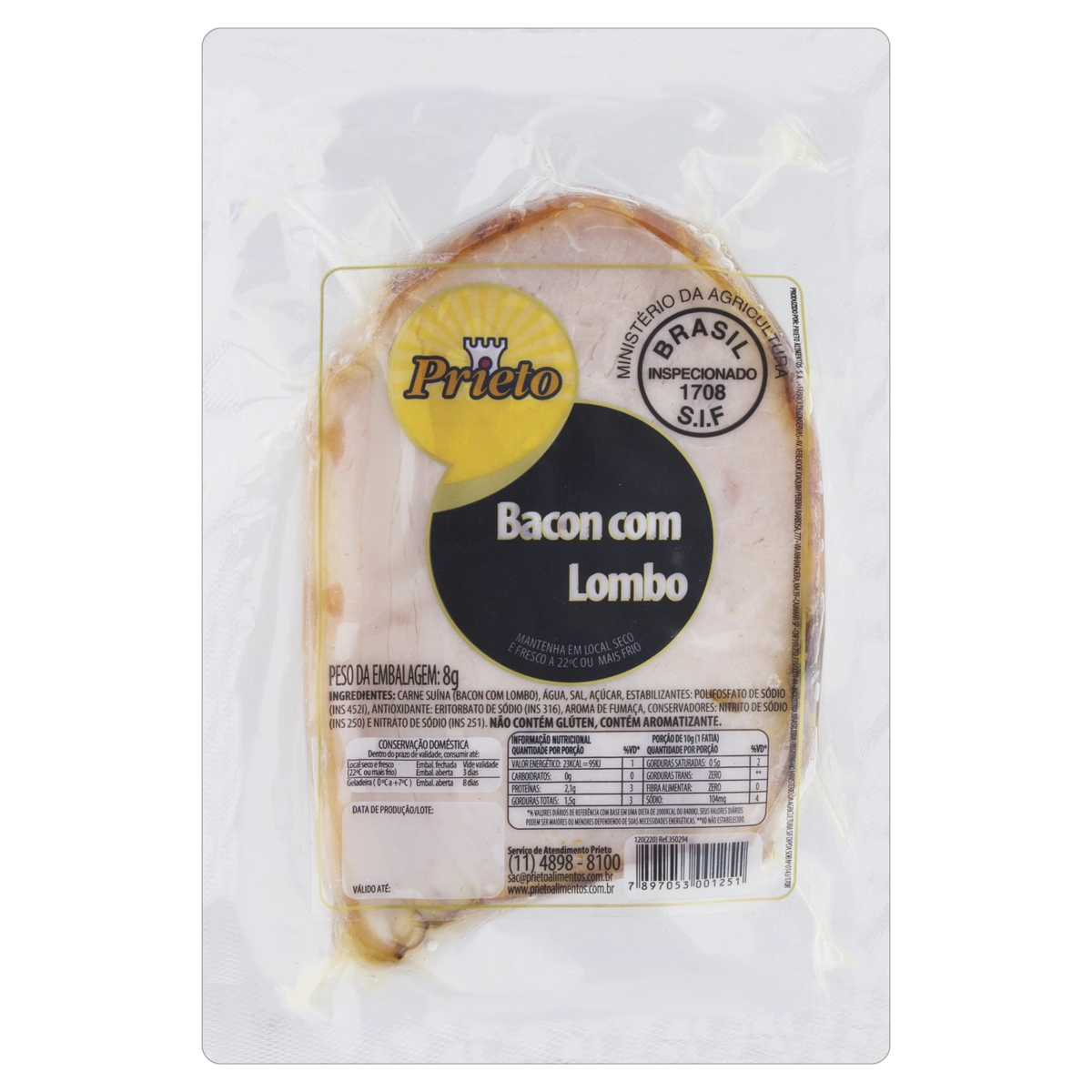 Bacon Com Lombo Defumado Prieto