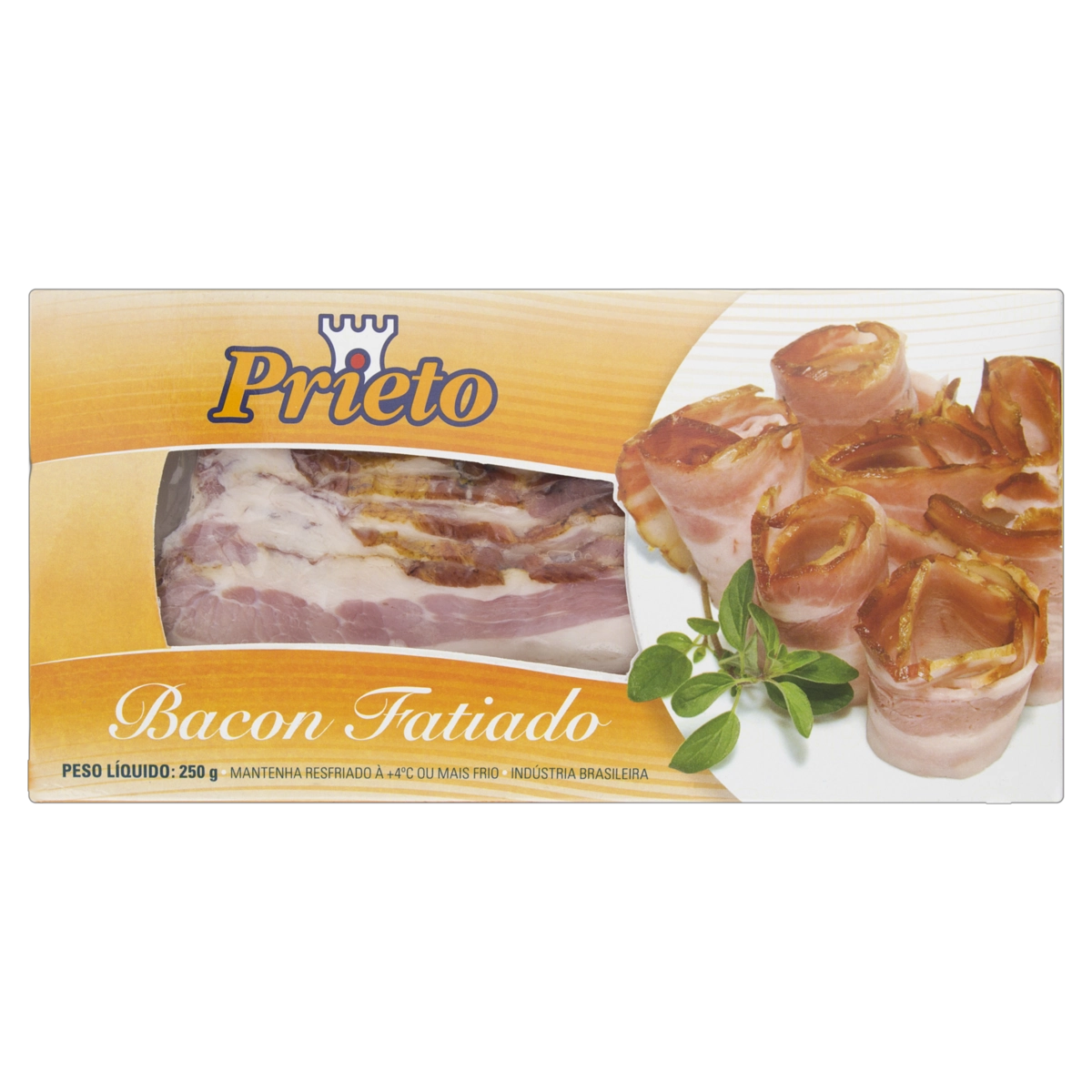 Bacon Em Fatias Prieto 250g