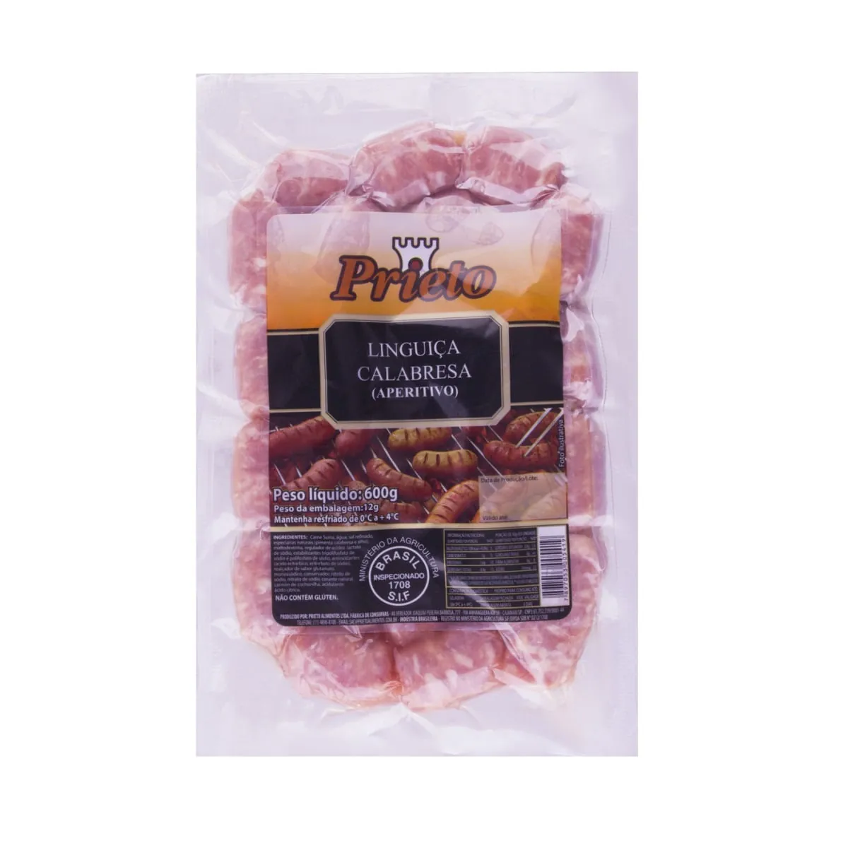 Linguiça Calabresa Aperitivo Prieto 600g