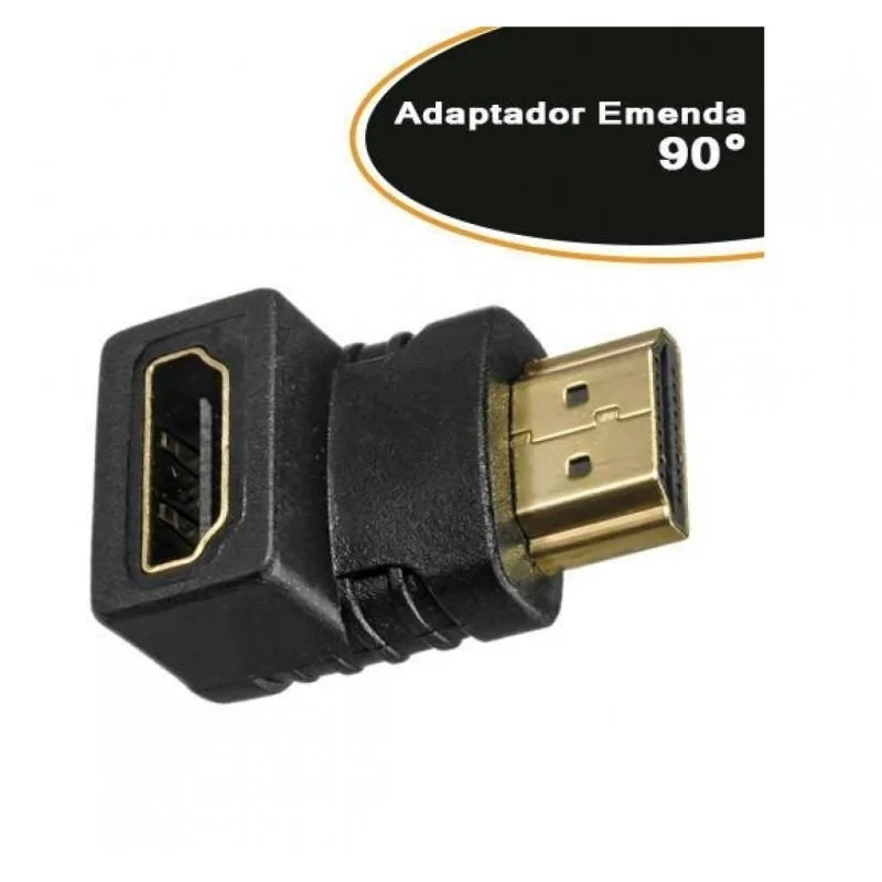 Adaptador Emenda 90graus Hdmi Femea Para Hdmi Macho
