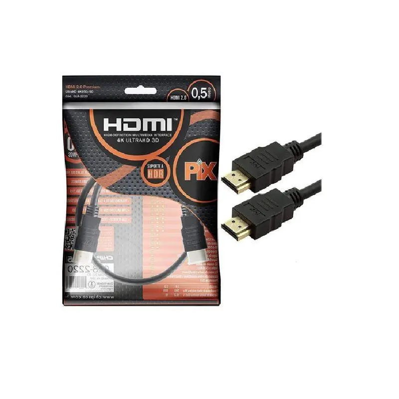 Cabo Pix Hdmi M/hdmi M 2.0  0.5 M.