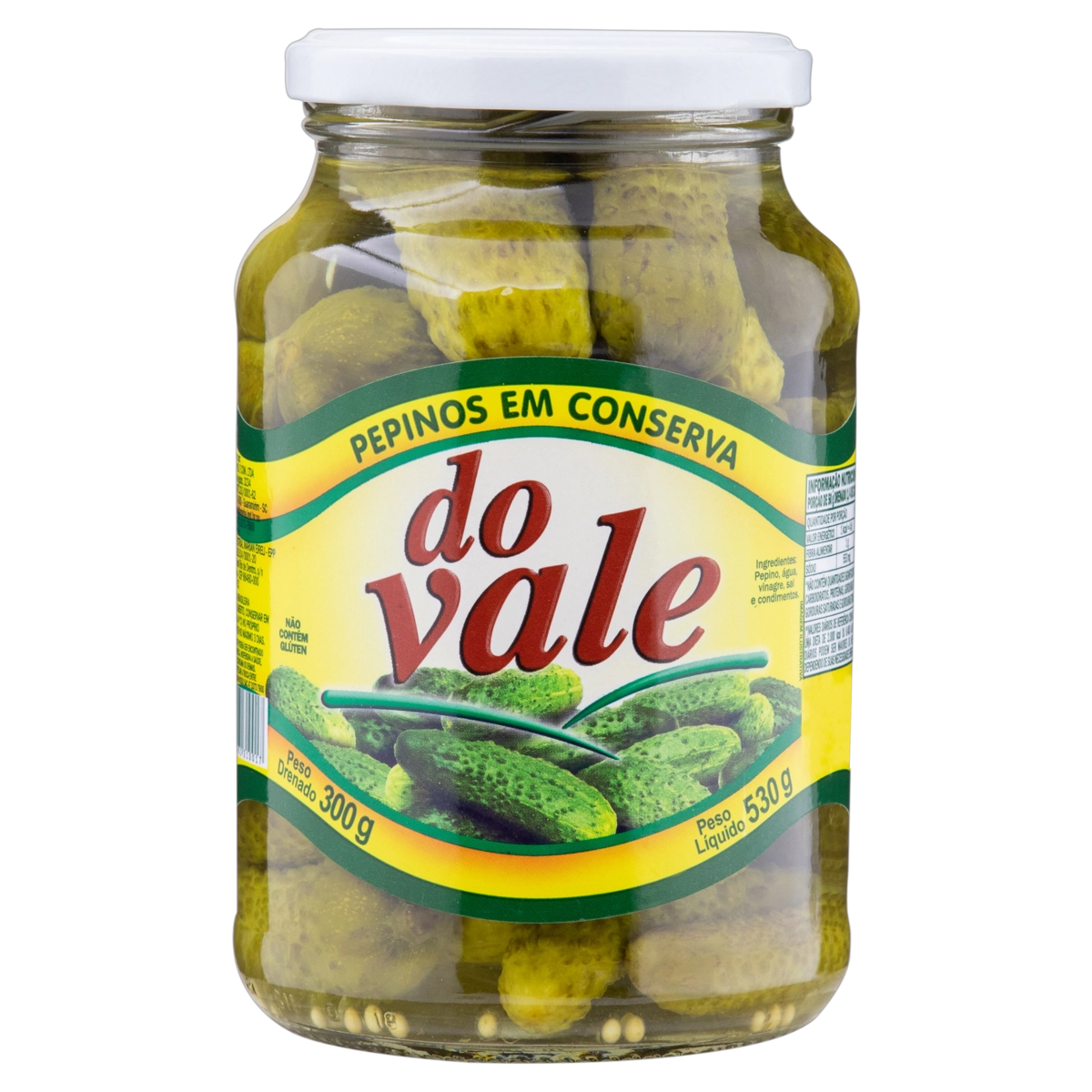 Pepino Em Conserva Do Vale Vidro 300g