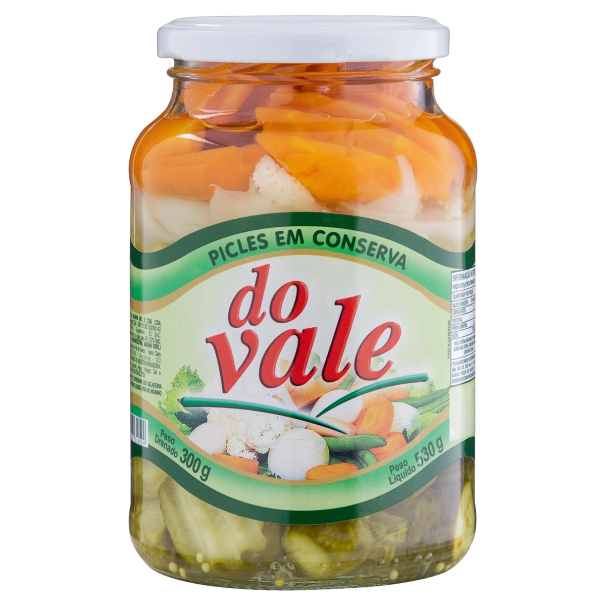 Picles Em Conserva Do Vale Vidro 300g