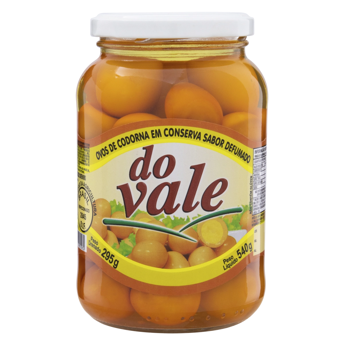 Ovo De Codorna Em Conserva Defumado Do Vale Vidro 295g