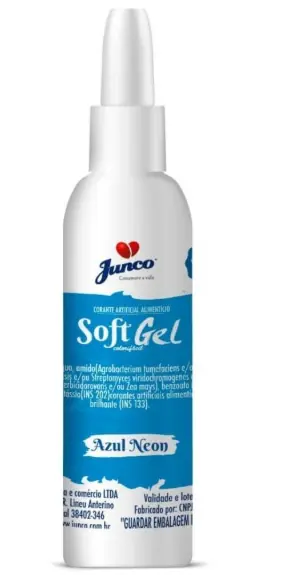 Corante Soft Gel Junco 25g Azul Neon