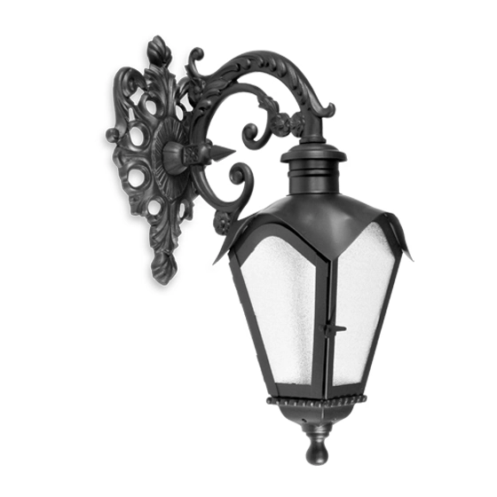 Arandela Colonial De Ferro Preto 1e27 54x38cm 1517p