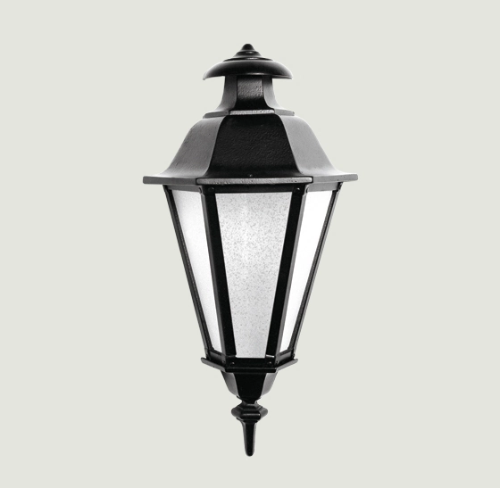 Arandela Aluminium Preto 1e27 49cm 1911/a