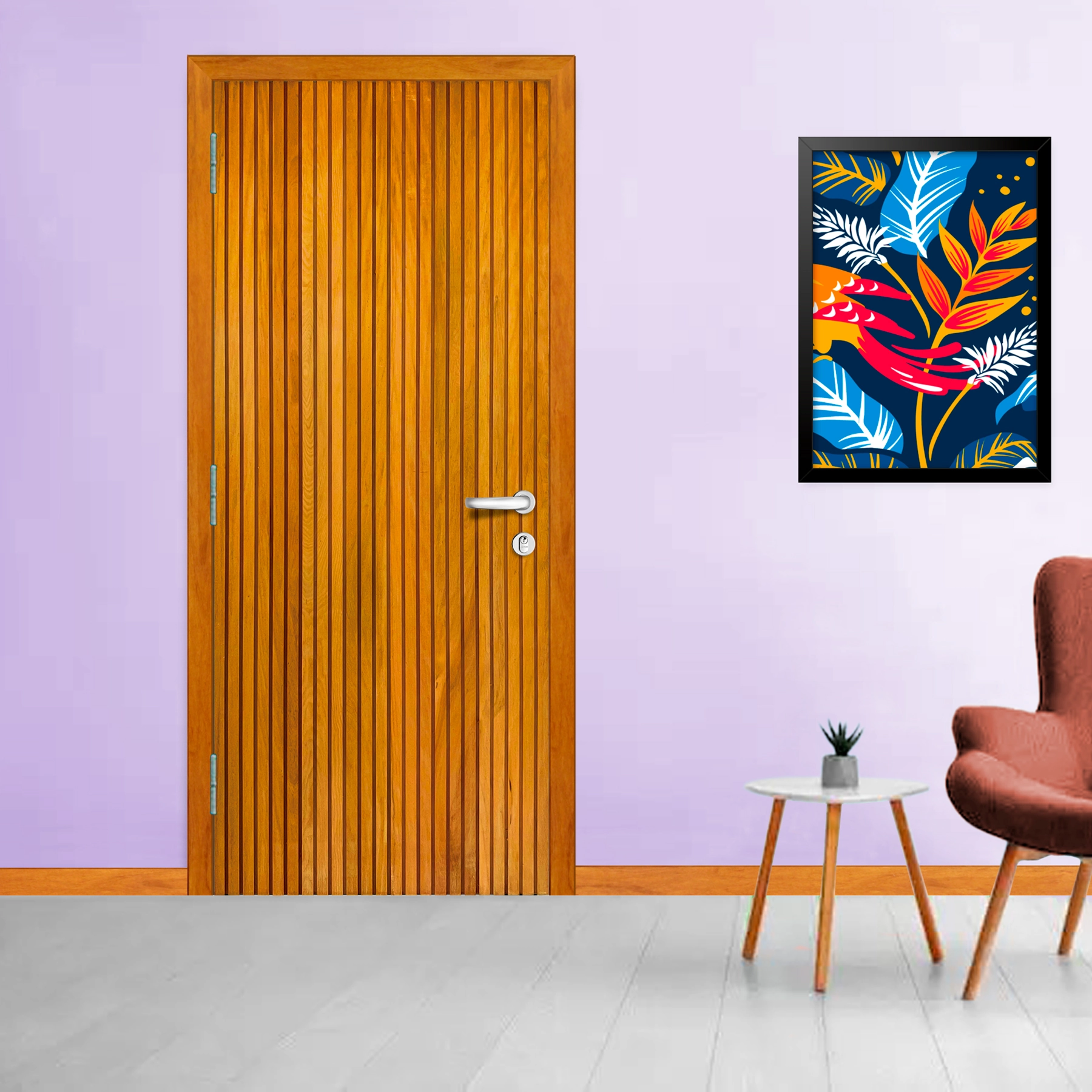 Folha de Porta Madeira Angelim de Giro ou Correr Direito|Esquerdo 210x82cm 899 Galon