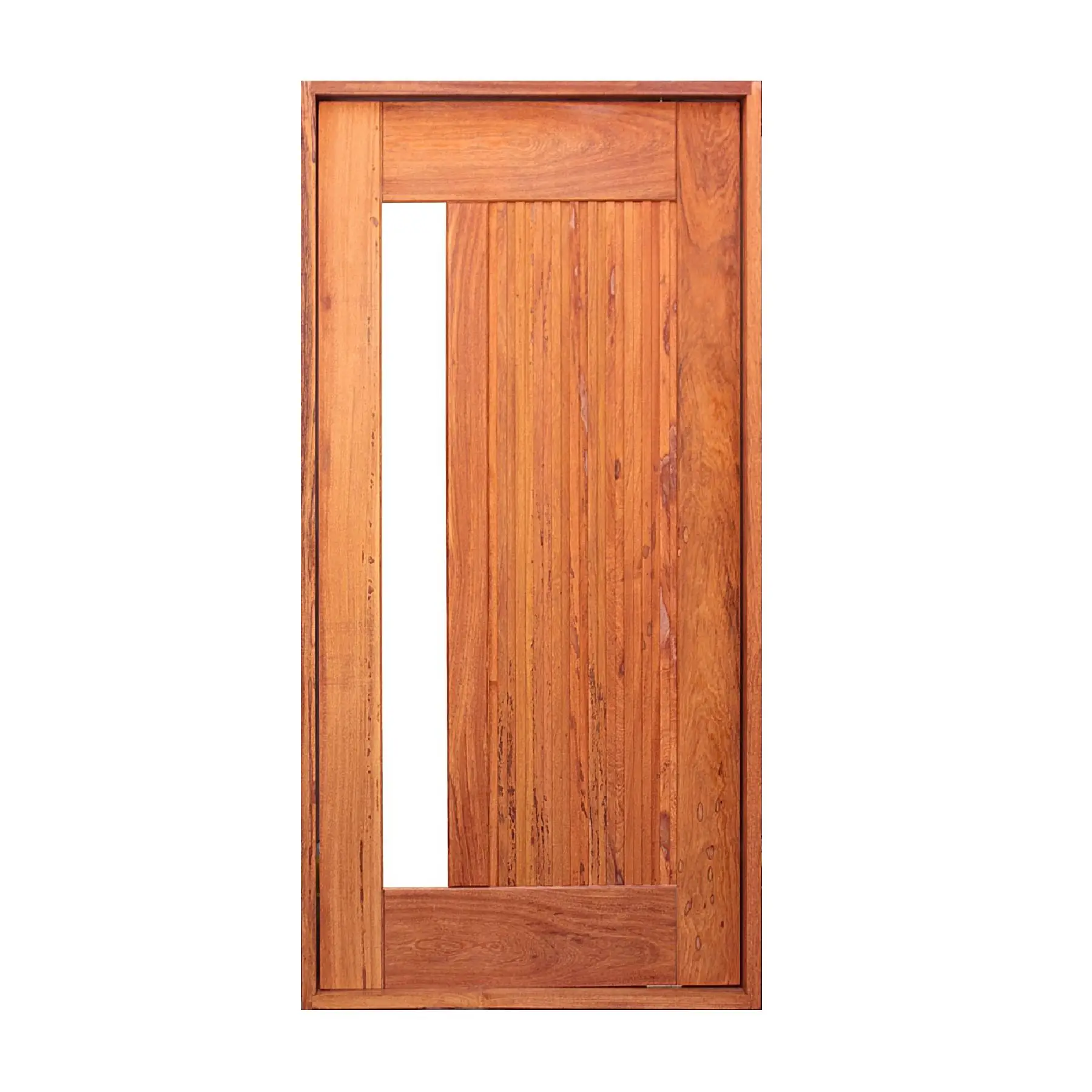Kit Porta de Madeira Angelim Pivotante Direito|Esquerdo 210x100cm com Batente Ártemis Galon