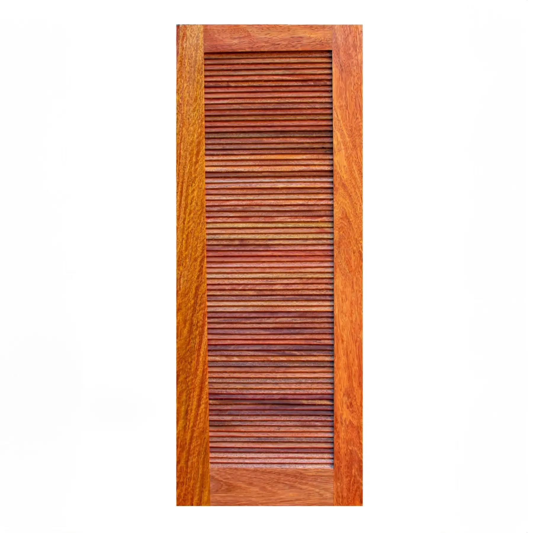 Folha de Porta Veneziana Madeira Cedro de Giro Direito|Esquerdo Bege 210x72cm 334 Galon
