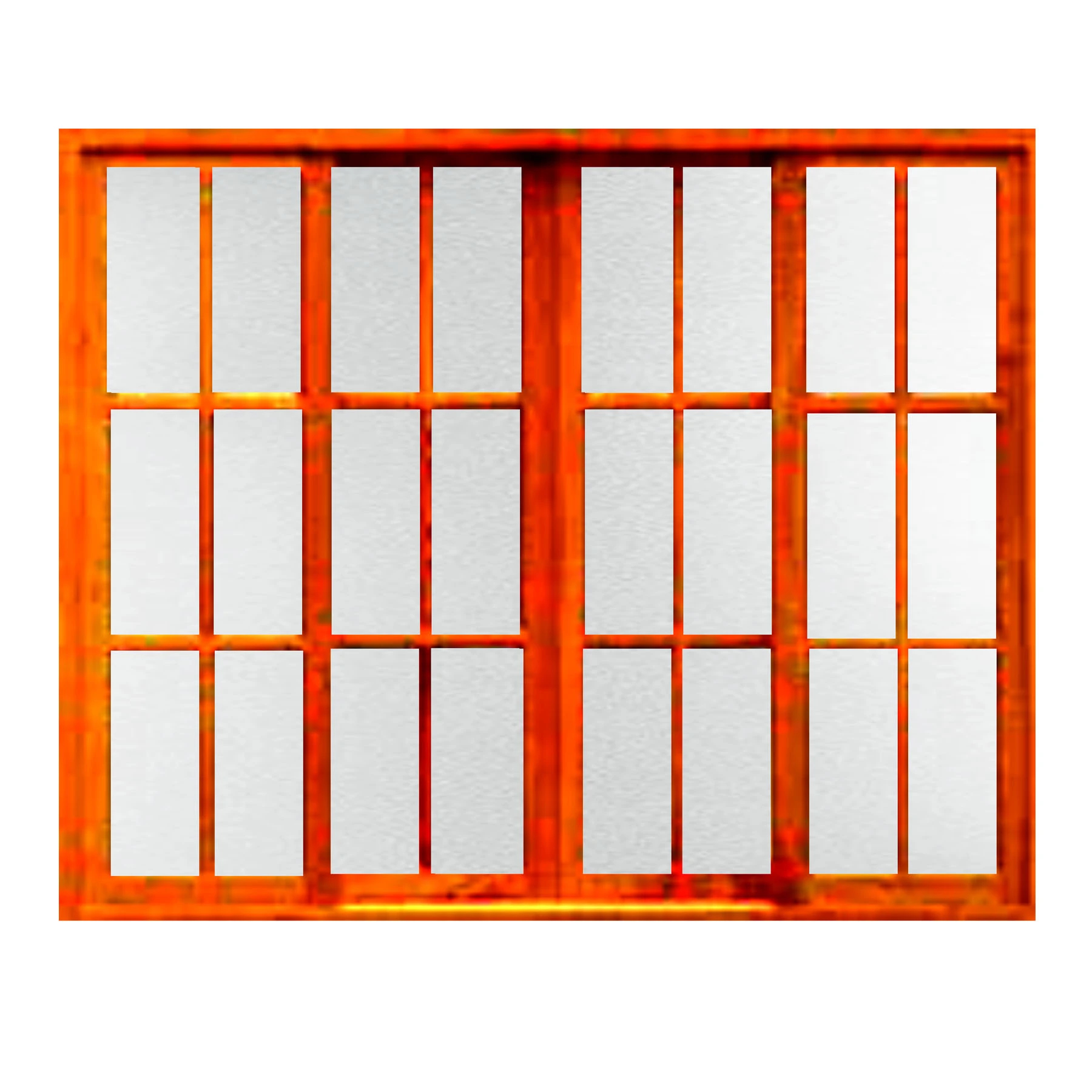 Janela de Madeira de Correr 4 Folhas 110x200cm Galon Natural
