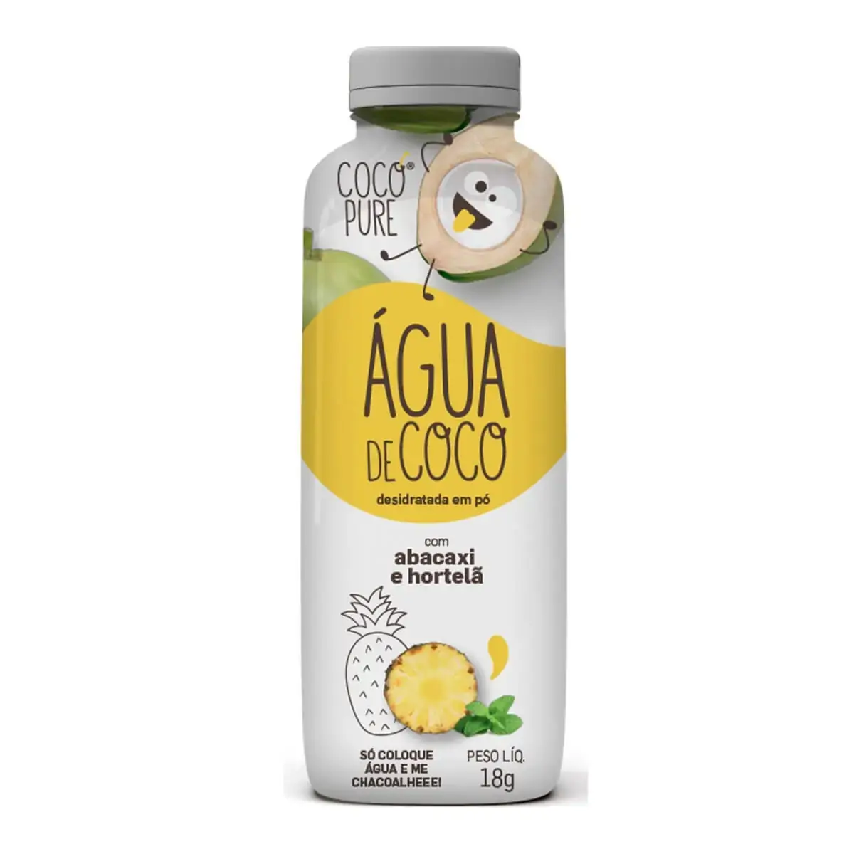 Agua De Coco Em Po C/ Abacaxi Cocopure 18g