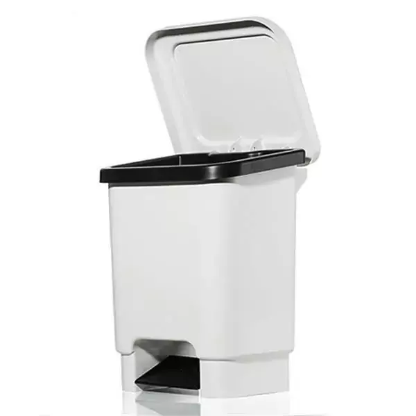 LIXEIRA 15L C/ PEDAL BRANCO LARPLASTICOS