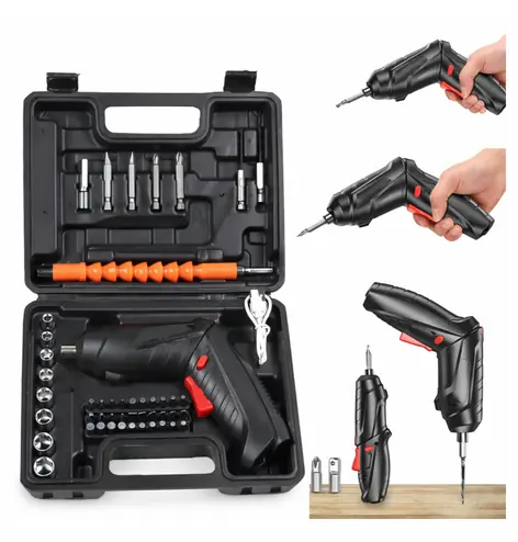 Kit De Parafusadeira Elétrica 46 Peças