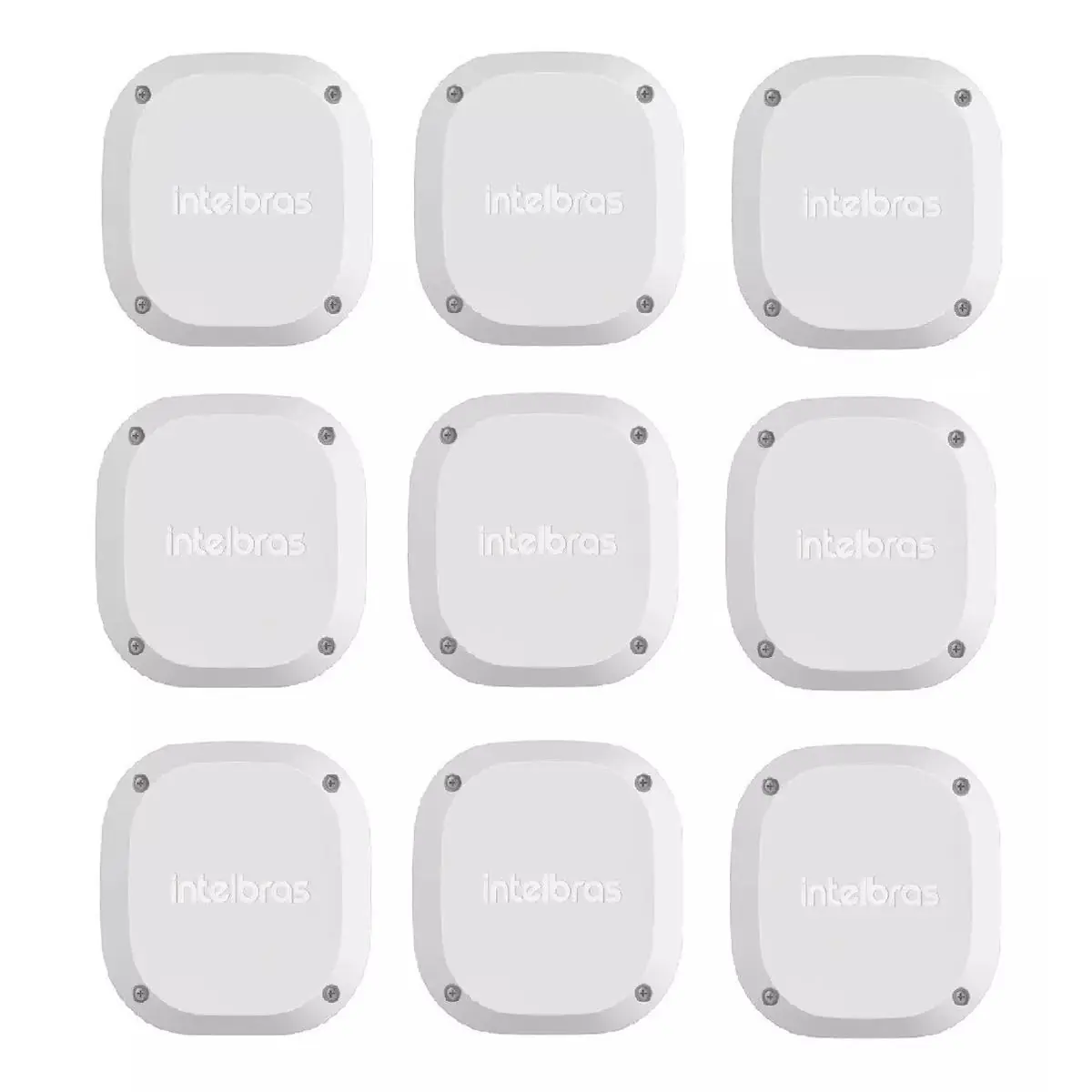 Kit 9 Caixas Plástica Proteção Cftv Intelbras Vbox 1100e