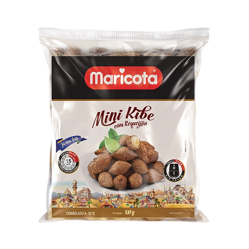 Miniquibe Congelado Recheio Requeijão Maricota Pacote 810g