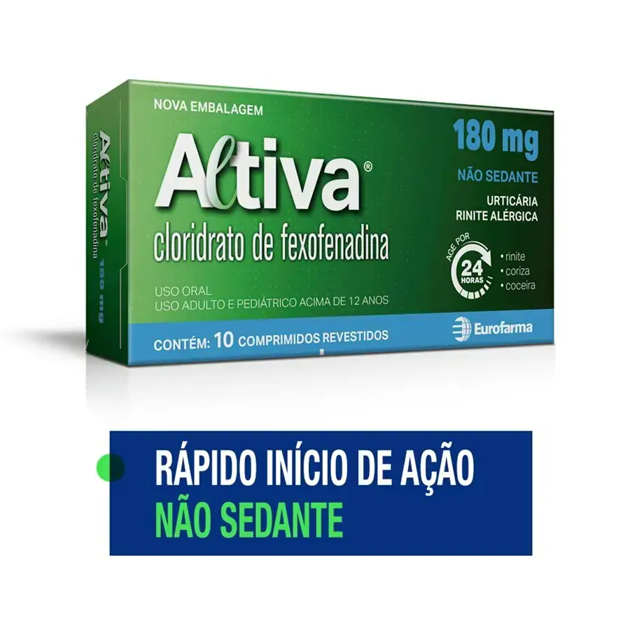 Altiva 180mg Eurofarma Caixa 10 Comprimidos Revestidos