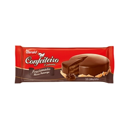 Cobertura Harald Confeiteiro Fracionado Chocolate Meio Amargo 2,3kg