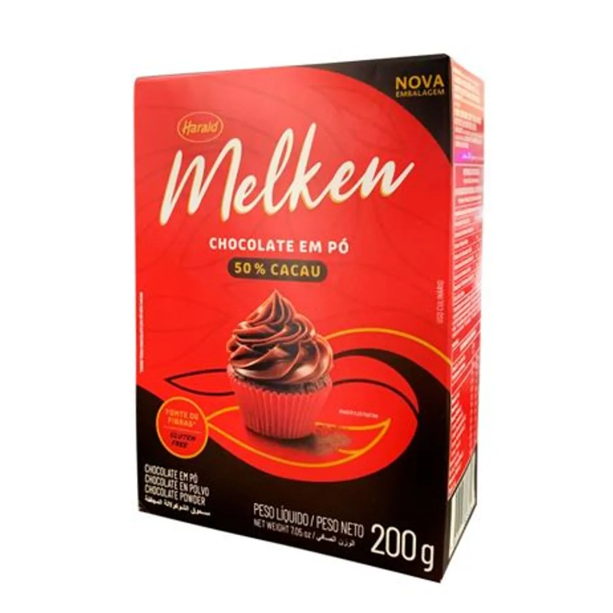 Chocolate em Pó 50% Cacau Melken 200g