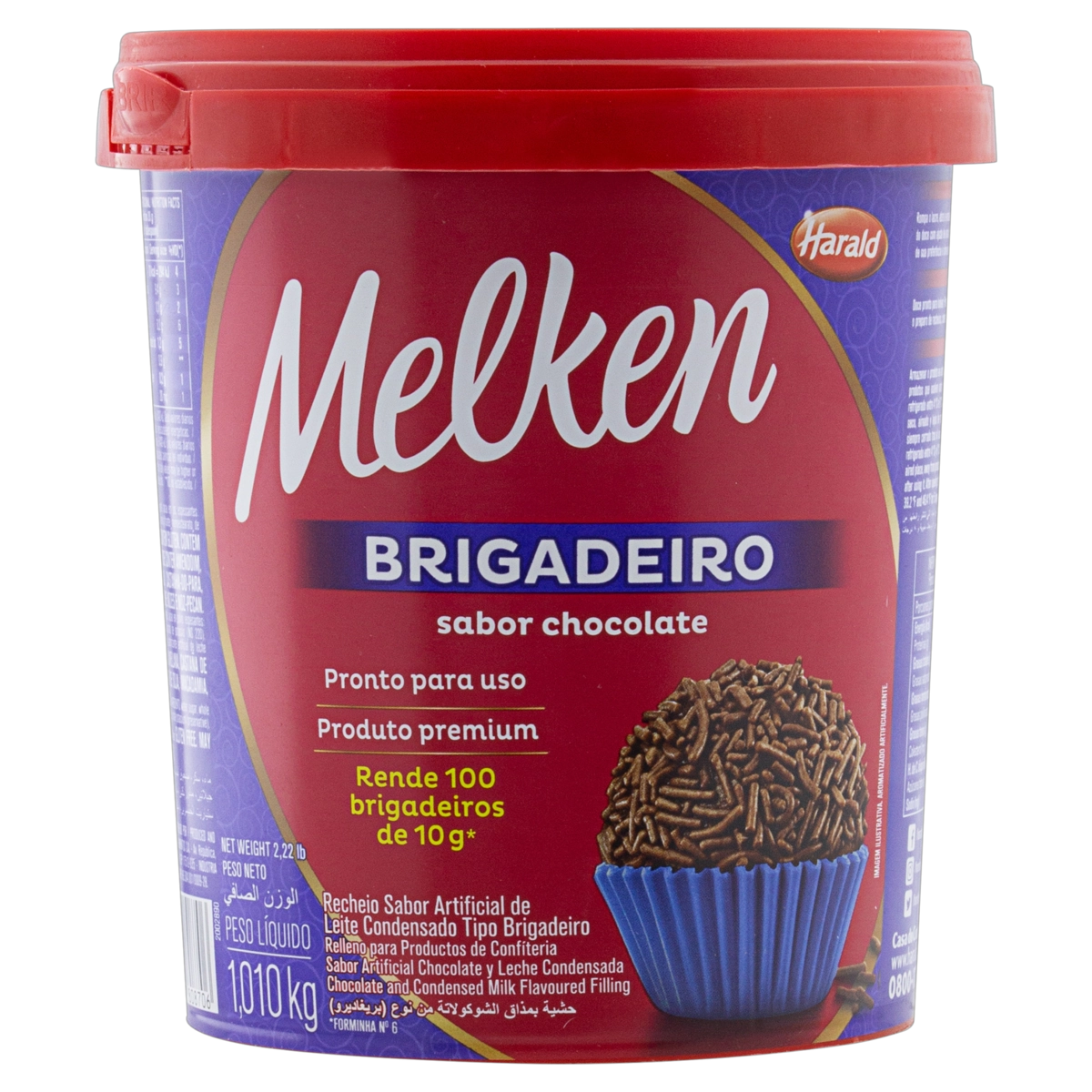 Recheio Brigadeiro Melken Pote 1,01kg