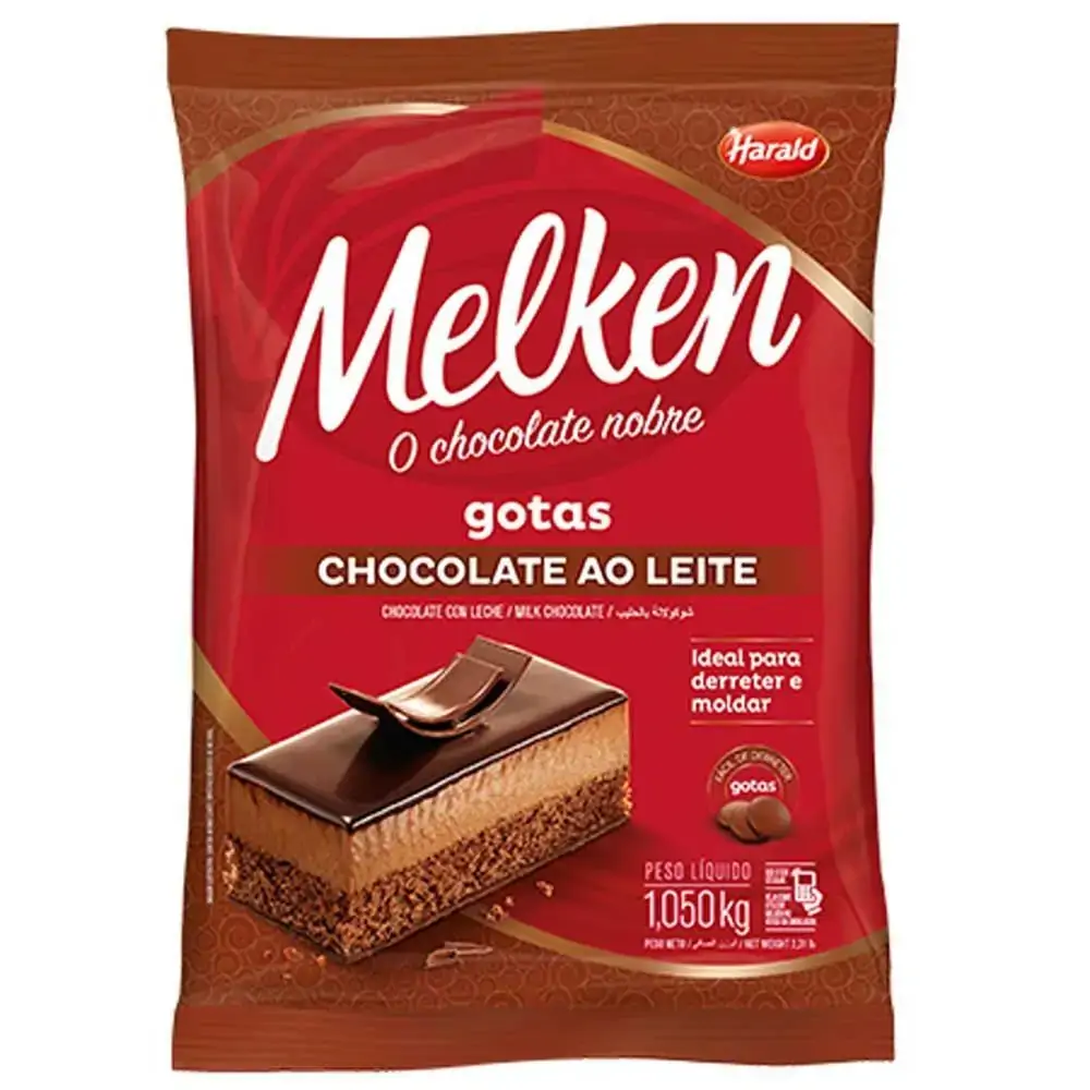 Choc Gotas Melken 1,050kg Ao Leite