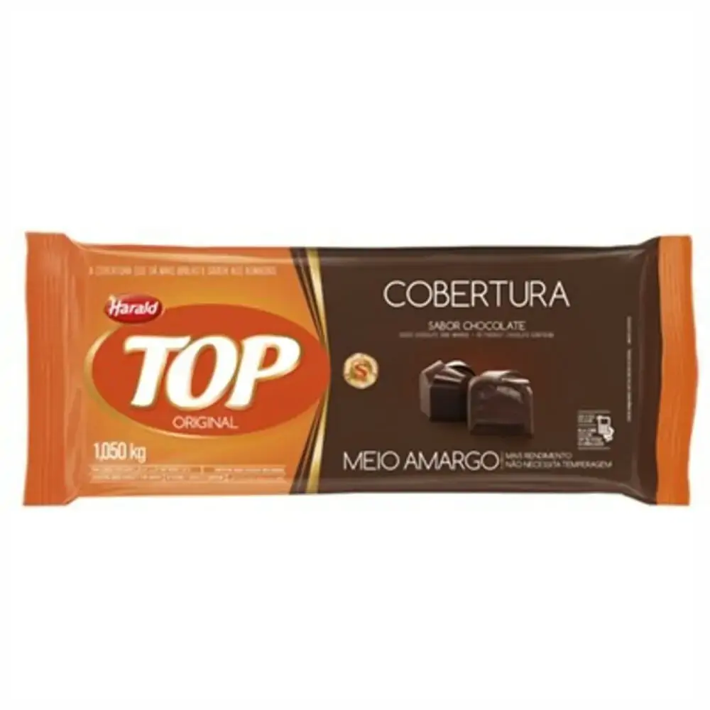 Cobertura Harald Top Chocolate Meio Amargo 1,