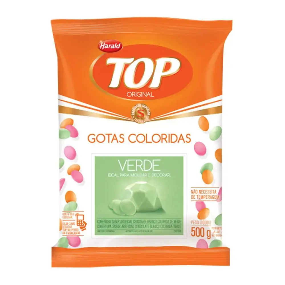 Gotas Harald Top Coloridas 500g Verde