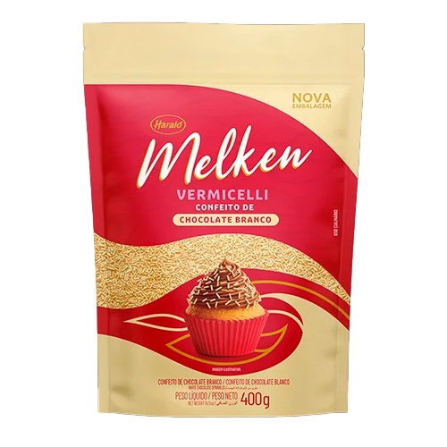 Conf Choc Vermicelli Melken Branco 400g