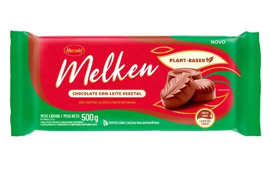 Chocolate Com Leite Vegetal Melken Pacote 500g