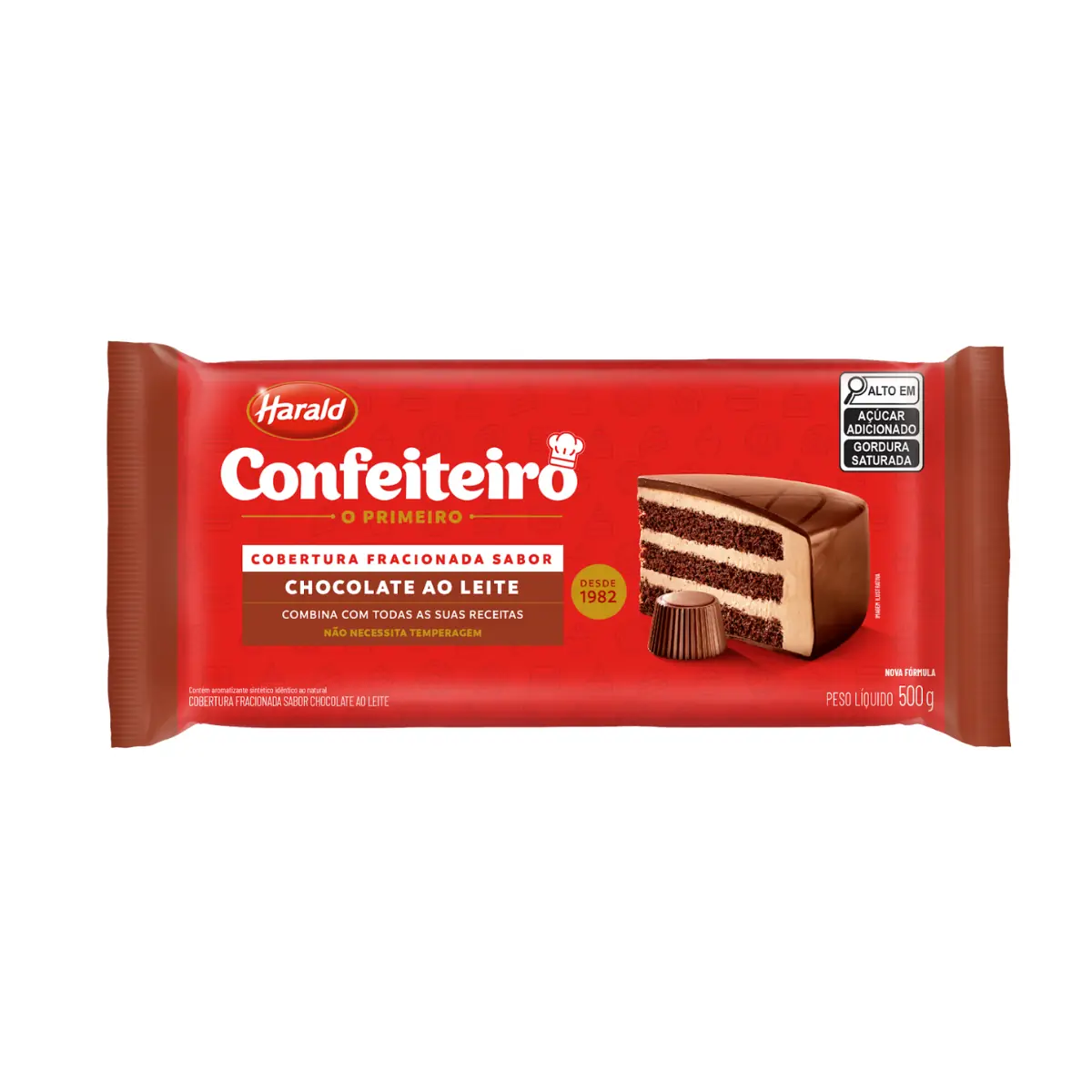 Choco Confeiteiro Cob Ao Leite 500g 104575 Harald