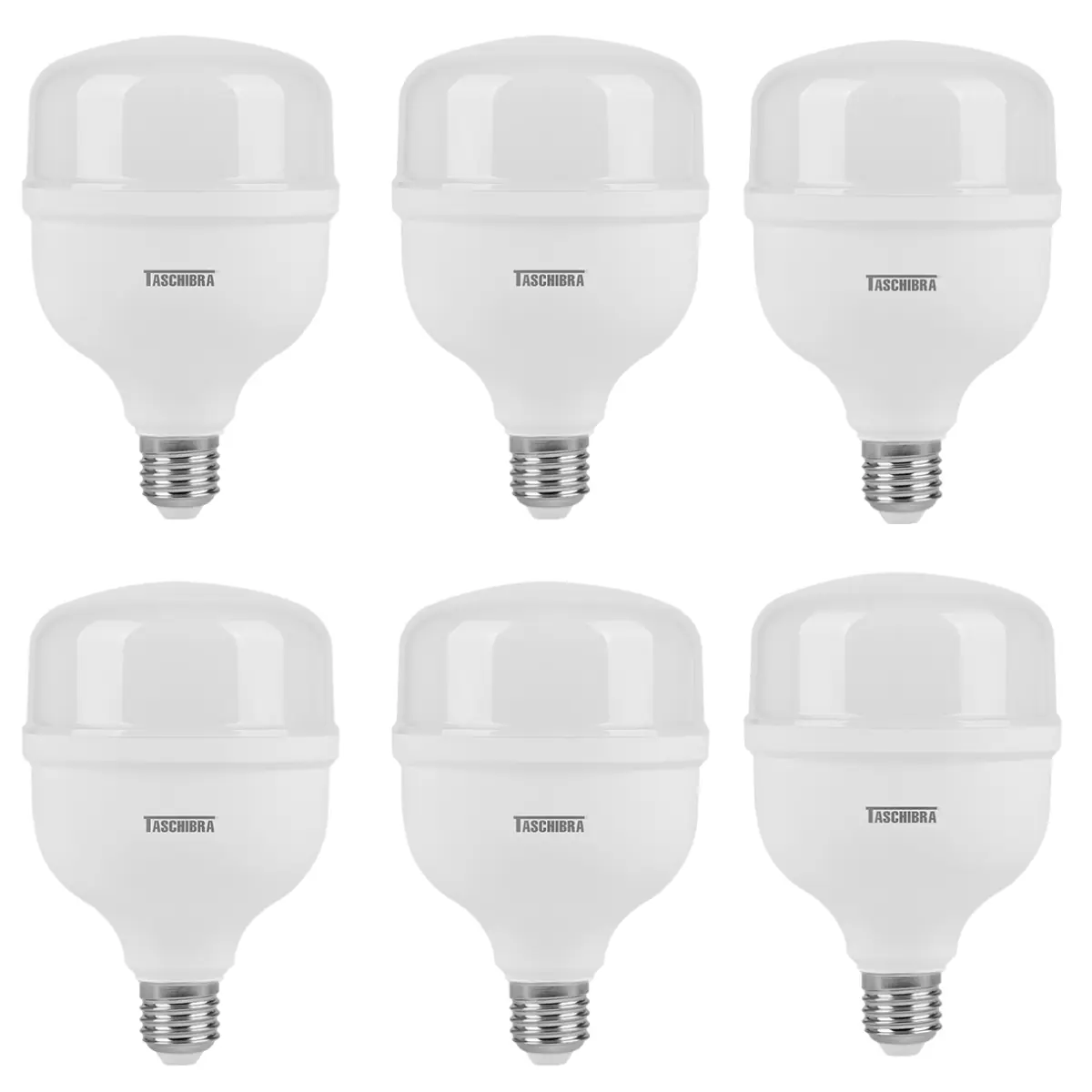 Lâmpada High LED Bulbo 30W E27 6500K Taschibra Kit 6 Unidades