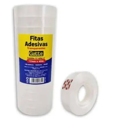 Fita Adesiva Transparente 12mmx40m Make Mais