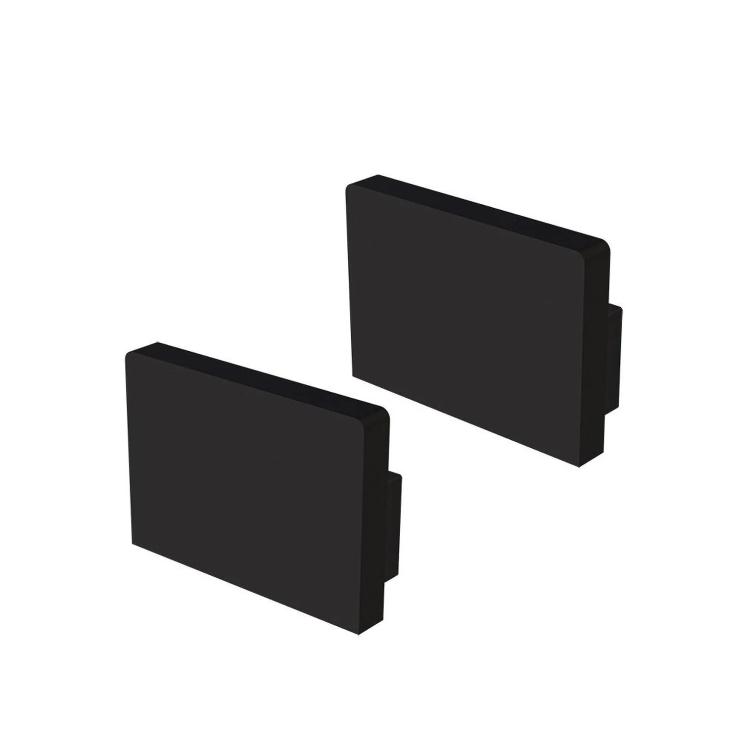 Acessórios Perfil Vertex 20x14 Tampa / Presilha Sobrepor Preto Fosco
