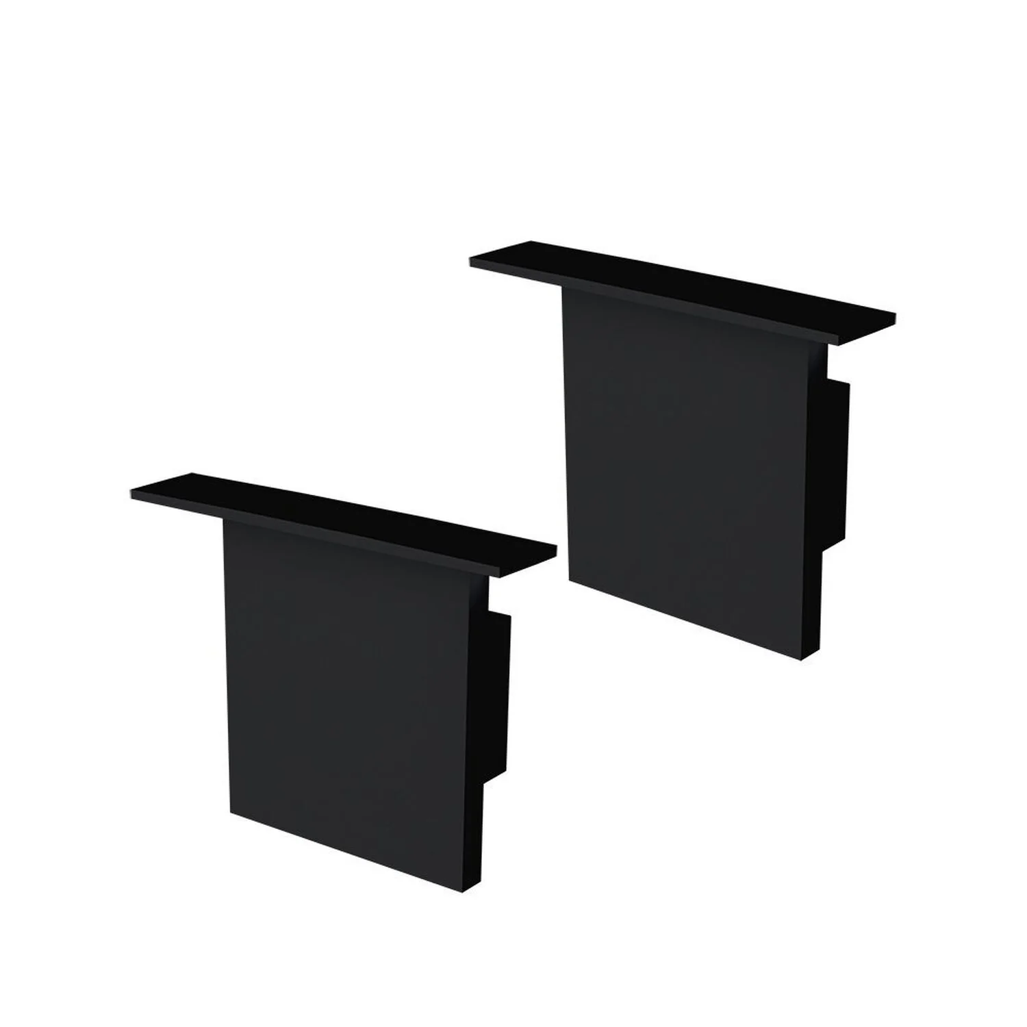 Acessórios Perfil Apex 35x28 Tampa / Presilha Embutir Preto Fosco