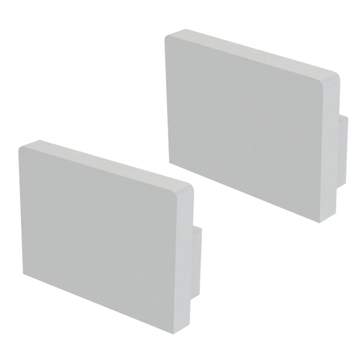 Kit Acessórios Taschibra Para Perfil Sobrepor Sope Branco