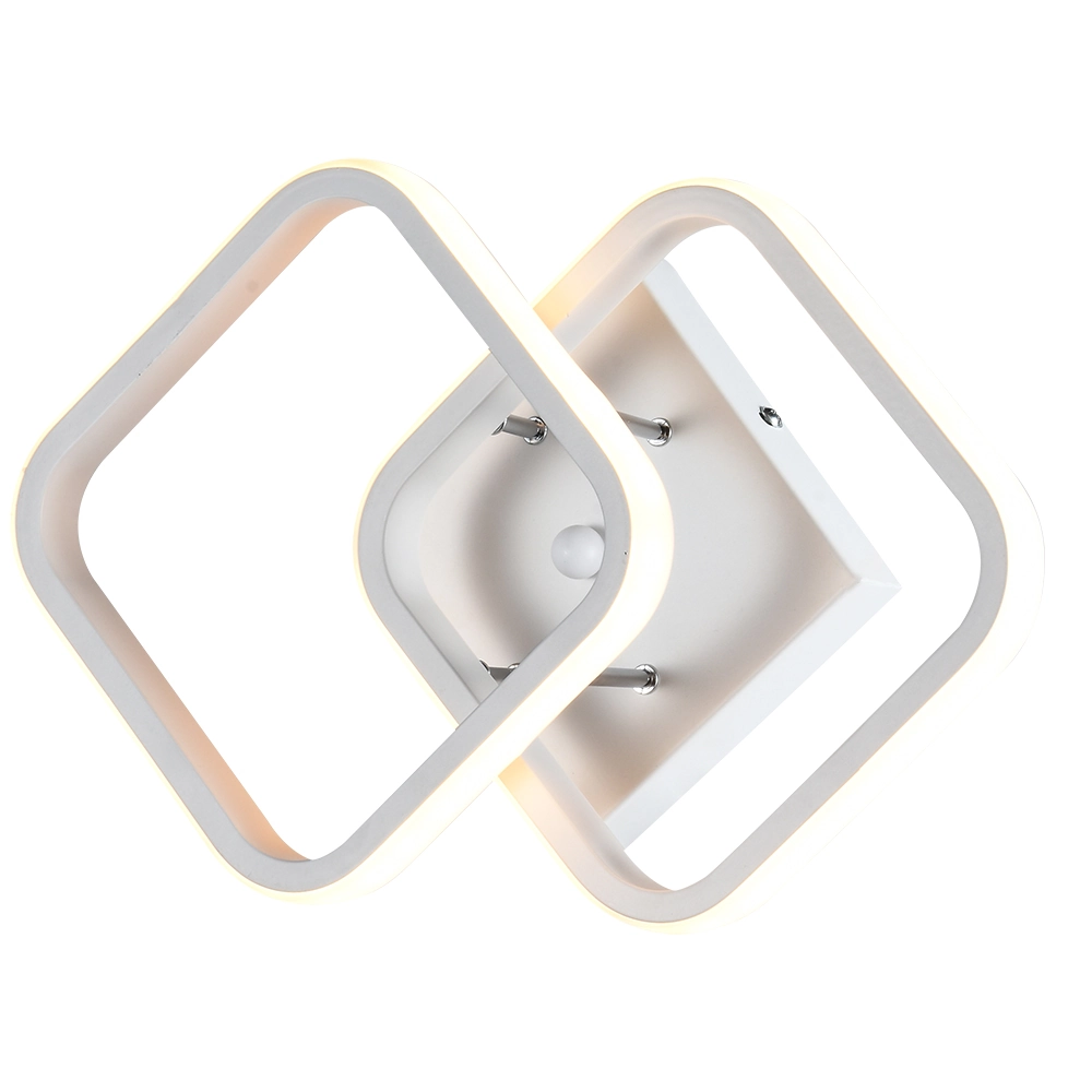 Plafon Led Taschibra Village Square Luz Quente 3000k Branco