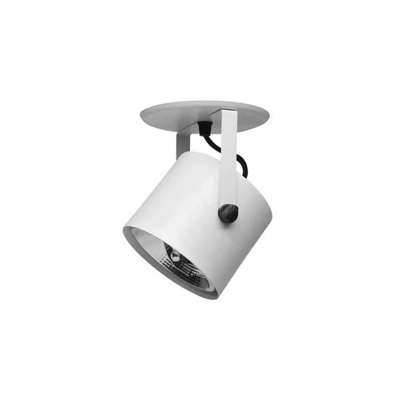 Spot Móvel Taschibra Cannon Para 1 Lâmpada Ar111 Gu10 Bivolt - Branco - Único