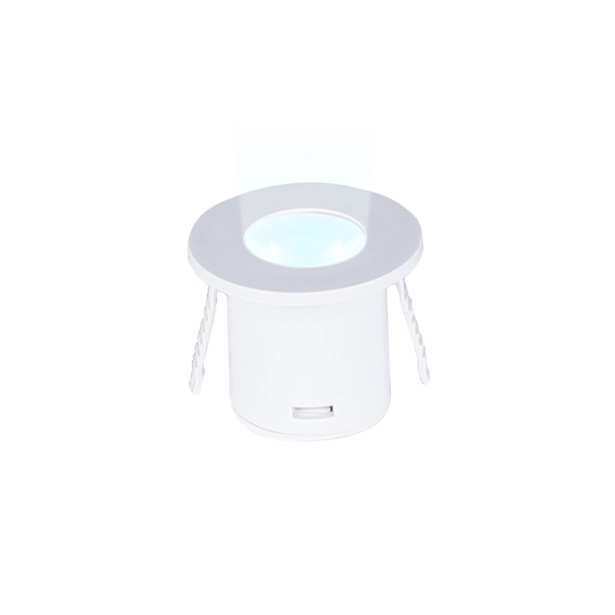 Spot Para Móveis Led Pik Redondo 1w Branco 2 Peças Luz Fria 6500k