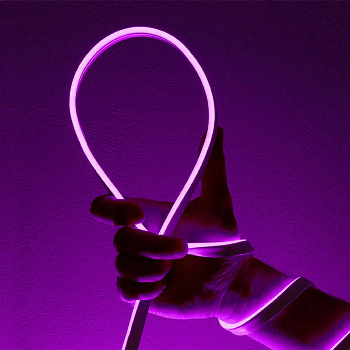 Fita De Led Neon Taschibra 8w/m Ip65 12v Cores | Valor Do Metro Violeta