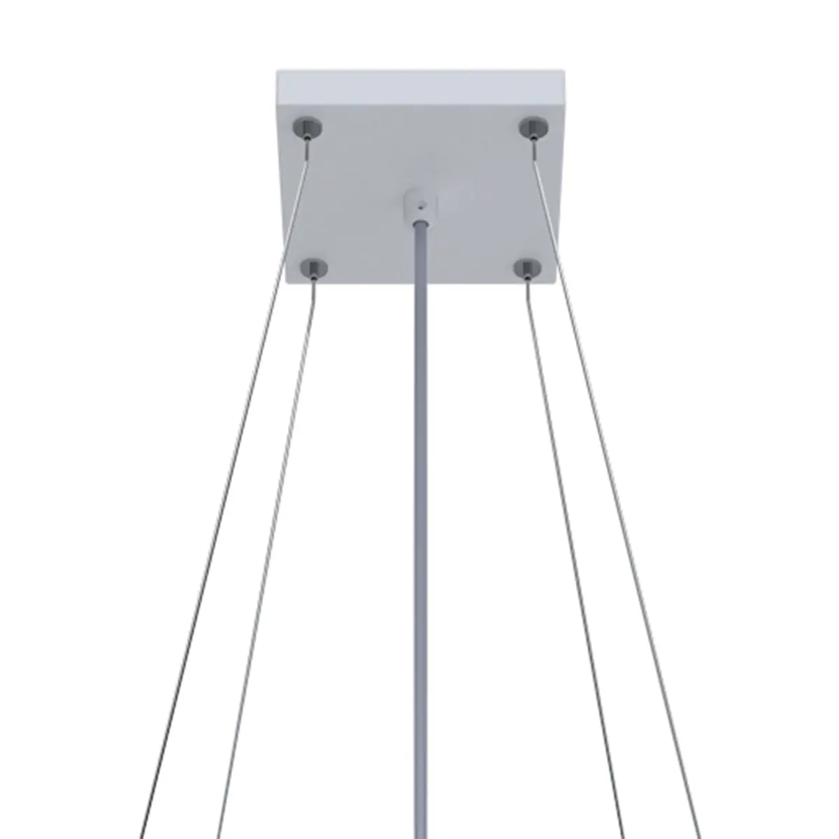 Kit Pendente Taschibra Waffle Quadra Bivolt Branco
