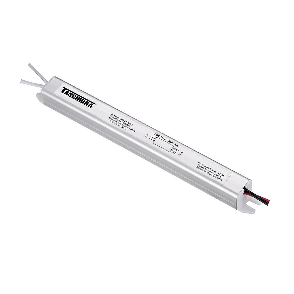 Fonte Taschibra Chaveada Slim 24w 2a 12v Autovolt