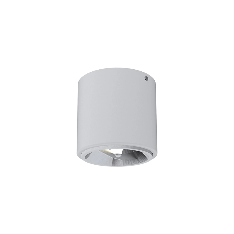 Spot De Sobrepor Taschibra Cannon Ar111 Gu10 Redondo Bivolt - Branco - Único