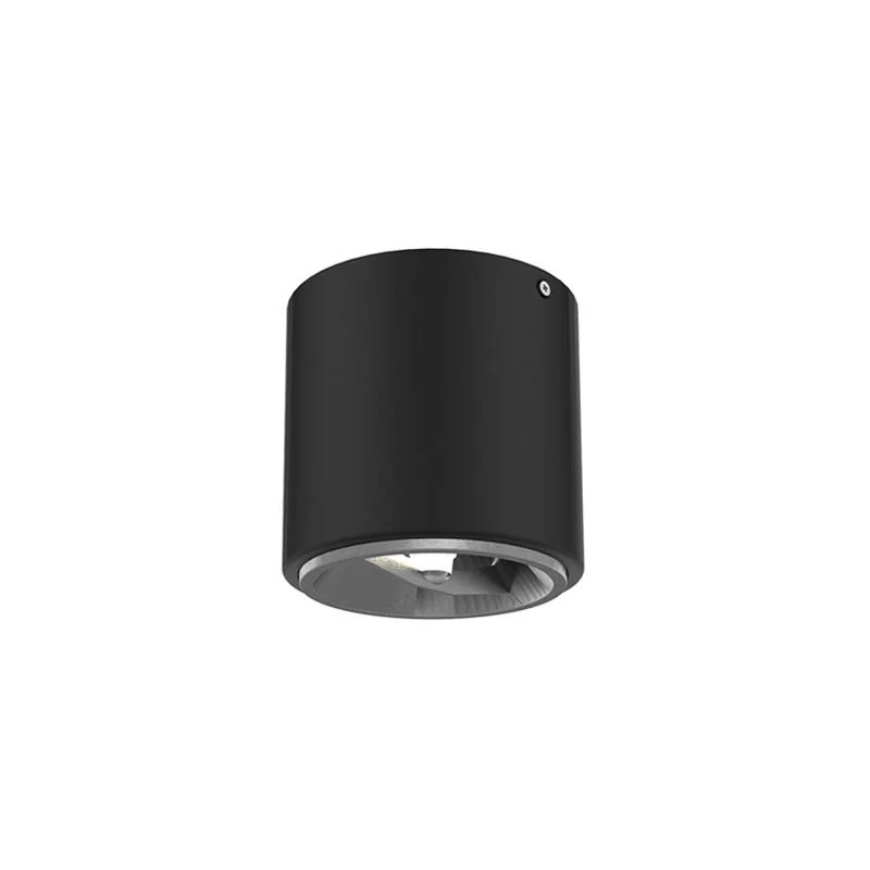 Spot De Sobrepor Taschibra Cannon Ar111 Gu10 Redondo Bivolt Preto