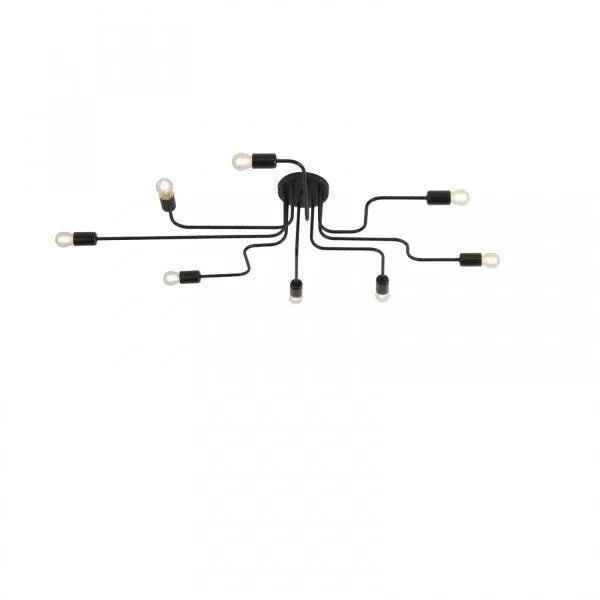 Plafon 8xe27 Cronos Taschibra Preto