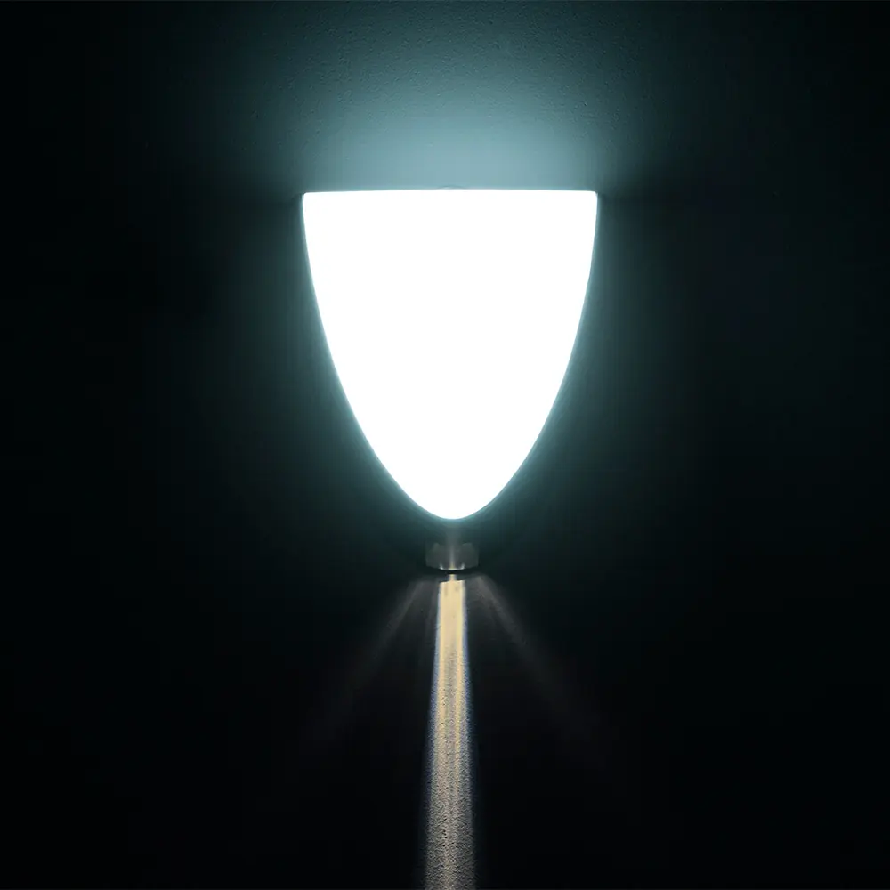 Arandela De Led Taschibra Face Ip65 Facho 24w Preta Bivolt 6500k Branco Frio