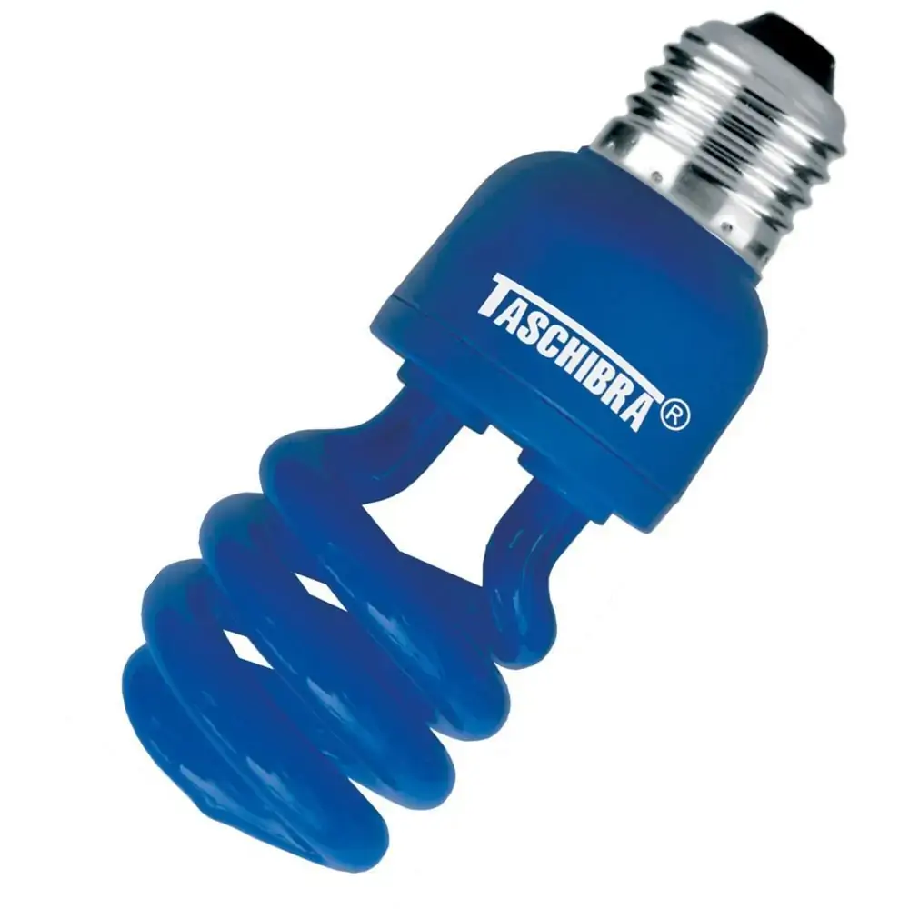 Lamp.taschibra Espiral 14wx220v Azul