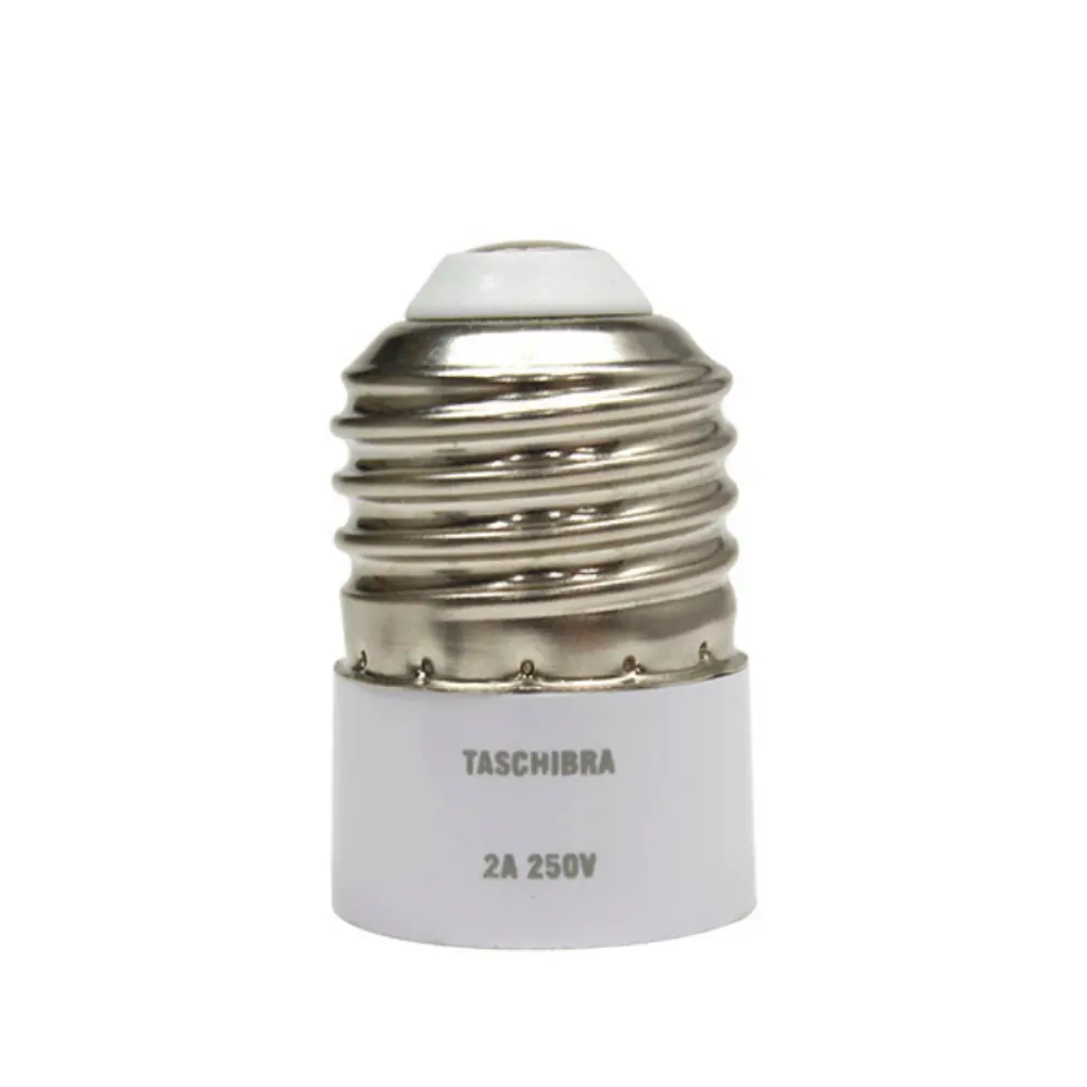 Soquete Adaptador Taschibra De Lâmpada E27 Para E14 Kit 2 Peças