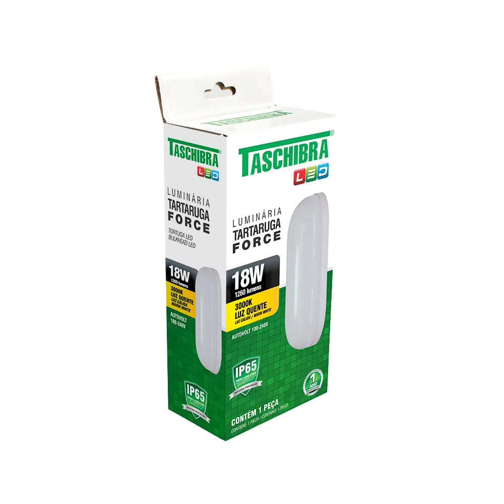 Lumin Tartaruga Force Led 18w 3000k Branco