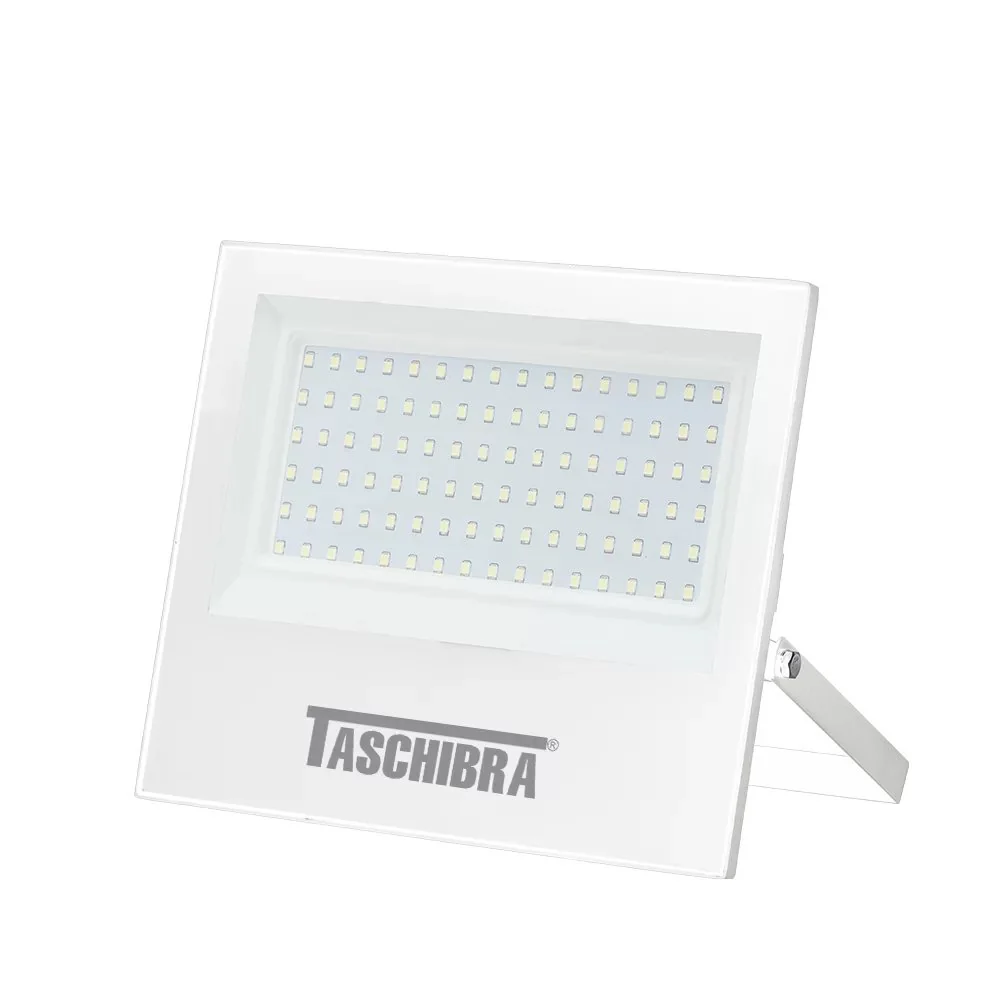 Refletor Led 100w Luz Amarela 3000k Taschibra Amarela